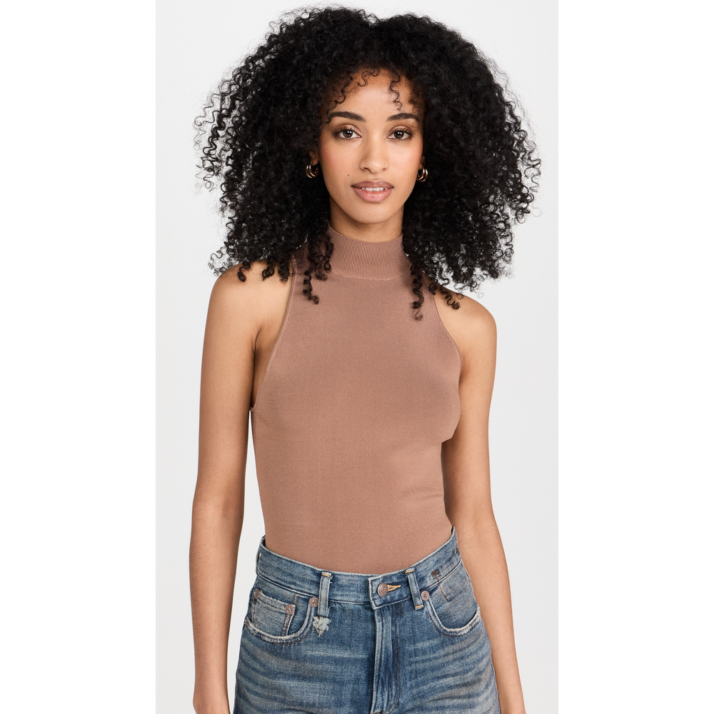 Pistola Denim Janessa Thong Bodysuit in Brown